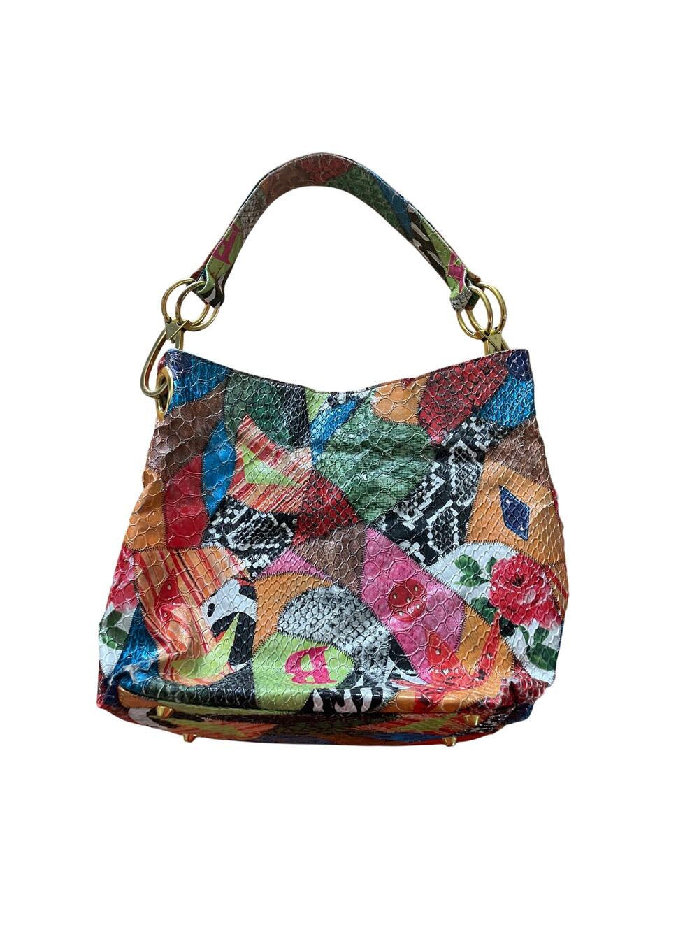 y2k patchwork shoulder bag/purse Braciano summer boho slouchy eclectic